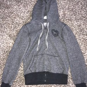 zip up grey hoodie from PINK